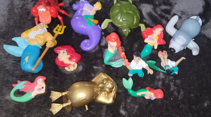 Vintage Disney Little Mermaid Toy Lot